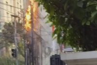 Kabel terbakar di kawasan Pakubuwono. Instagram